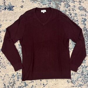 Goodfellow & Co Men's Burgundy V-Neck Sweater